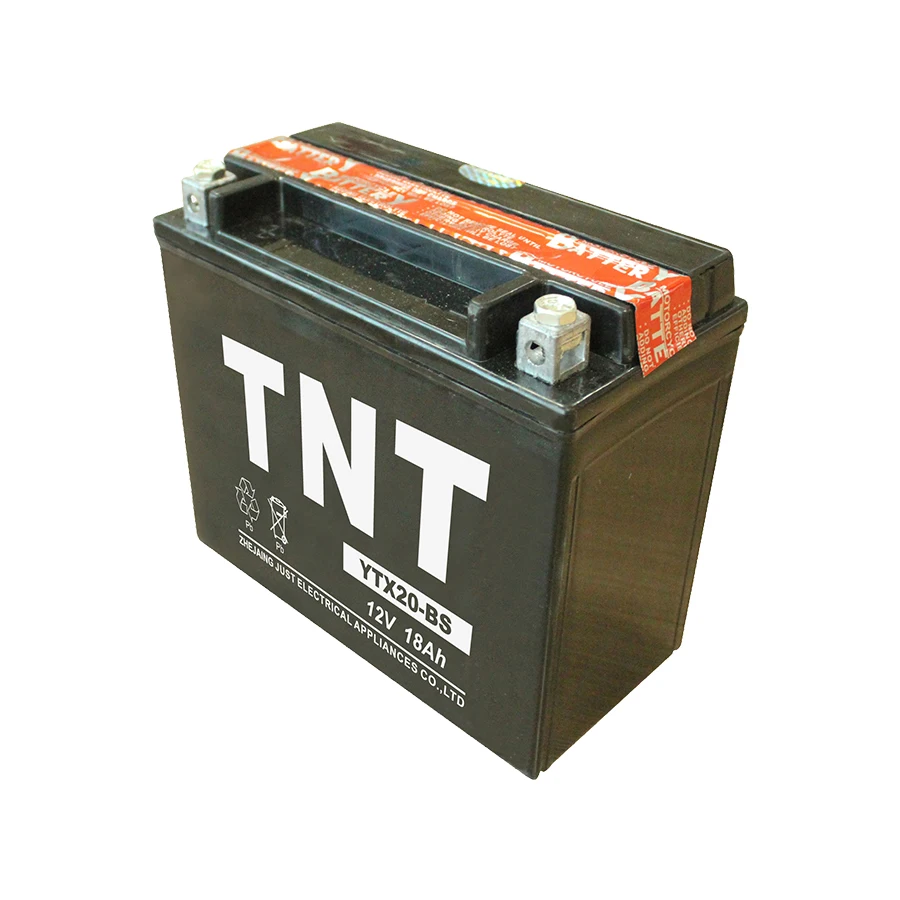 TNT motorcycle battery price in pakistan 12v 18ah battery maintenance free sealed lead acid motorcycle battery