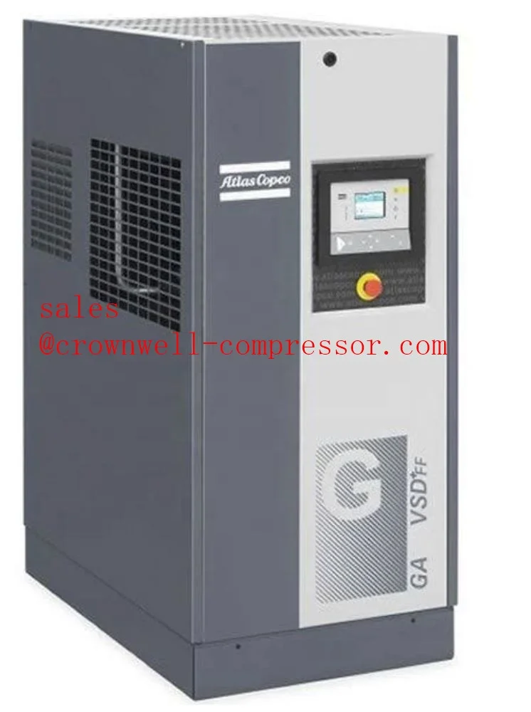 GA11 VSD iPM Atlas Copco oil injected permanent magnetic screw air compressor GA11 VSD iPM 11Kw 15HP 50Hz 60Hz