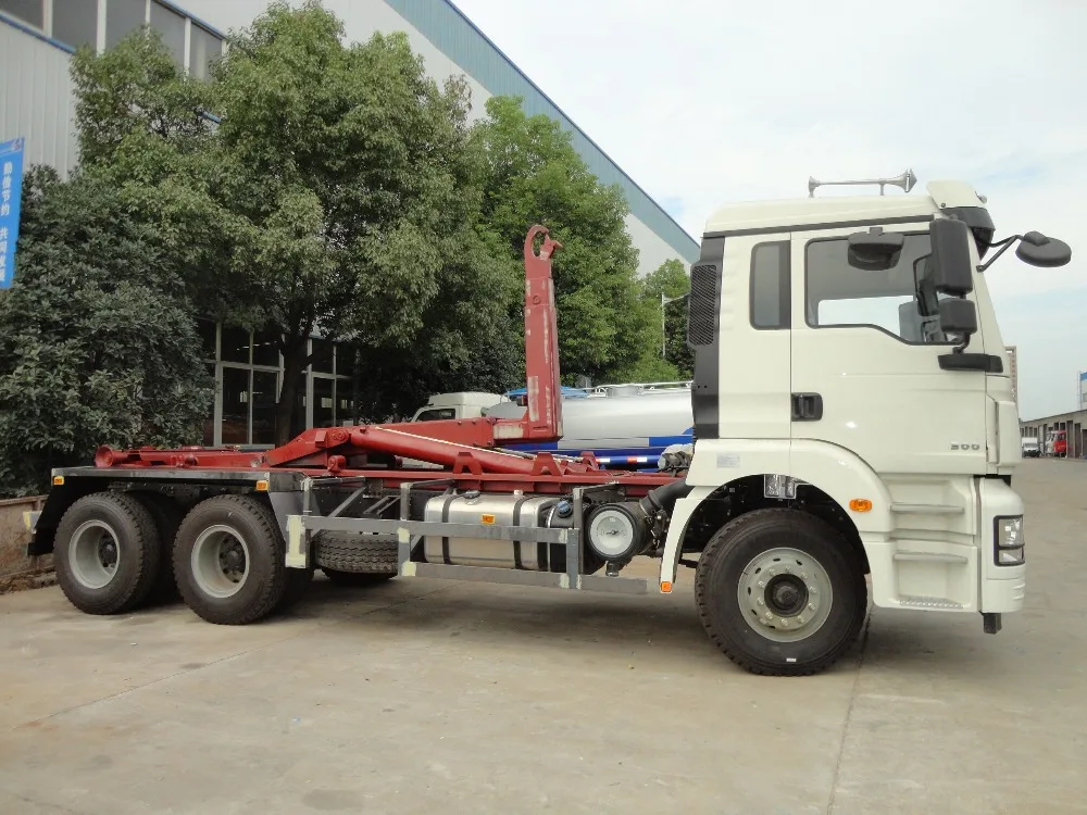 14m3 15m3 16m3 roll on roll off container carrier truck shacman 10 wheeler price