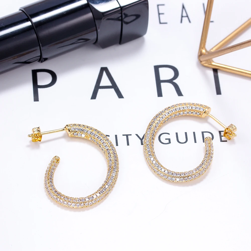 Xingyu jewelry bridal gold plated luxury white crystal for wedding women jewelry set 2021