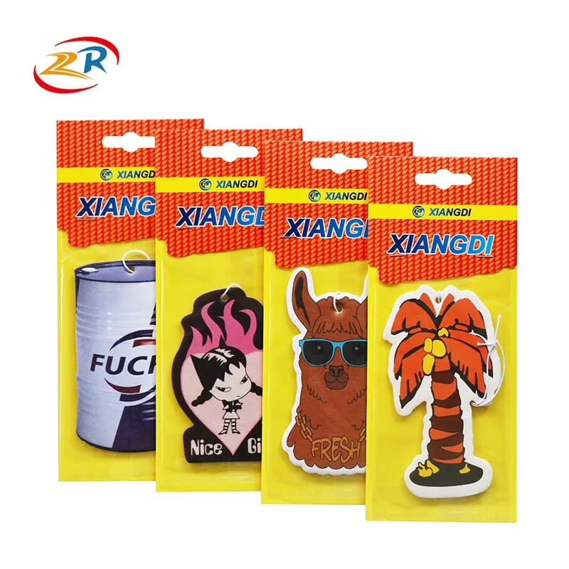 
Ароматизированный цветной индивидуальный автомобильный освежитель воздуха в форме дерева оптом, модный дешевый подвесной бумажный освежитель воздуха для автомобиля 