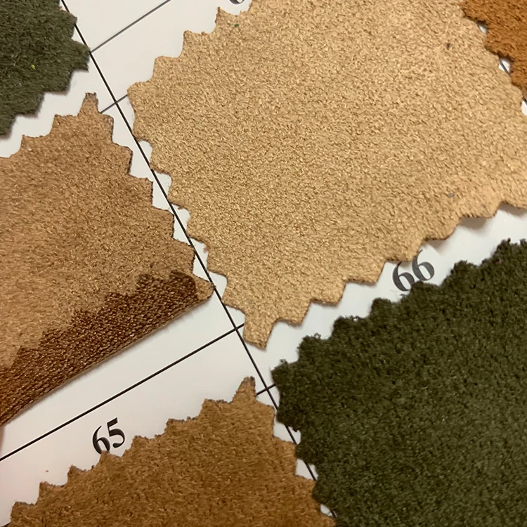 New direct sales Korean fiber velvet suede fabric for shoe upper sofa trousers dress