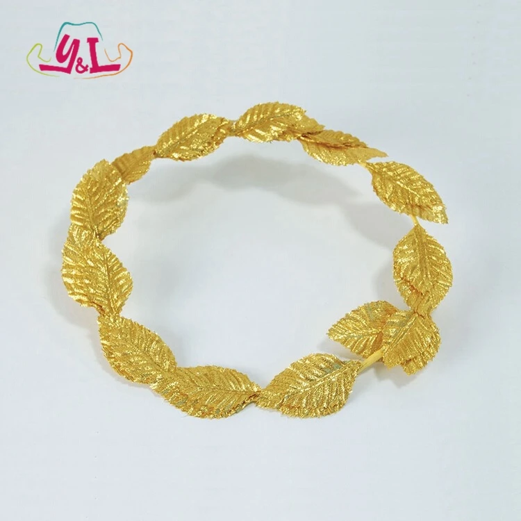 Greek Toga Gold Leaf Headband Laurel Wreath
