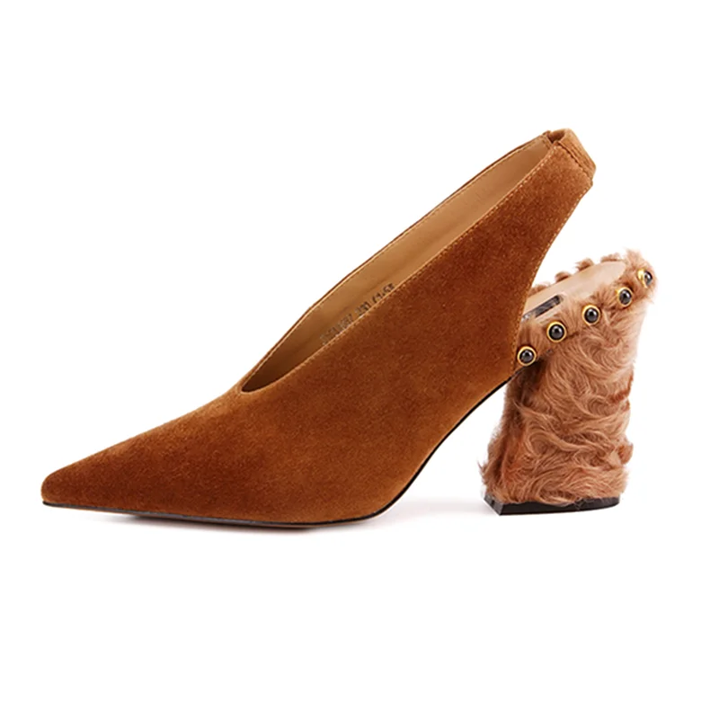 italian party shoes match bags sets high thick heel fashion pointed ladies pumps