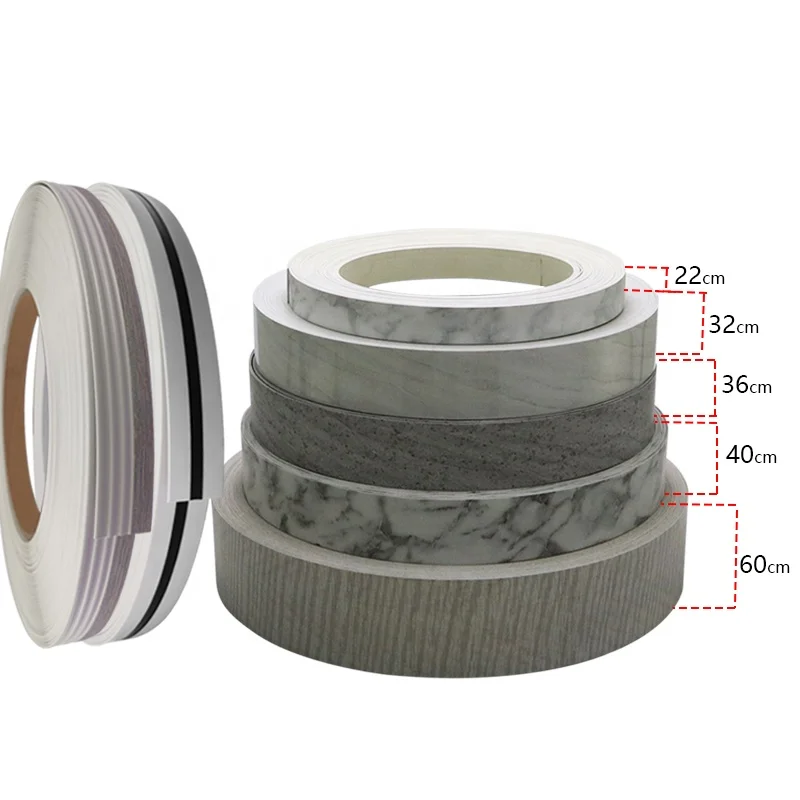 
Hotcake Glossy furniture cover PVC plastic edge band tapes for Bedroom Furniture 