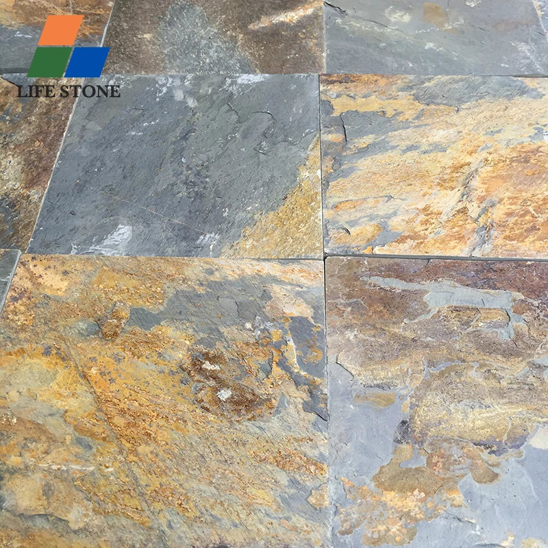 Hot Sale Rusty natural slate flooring tiles culture stone