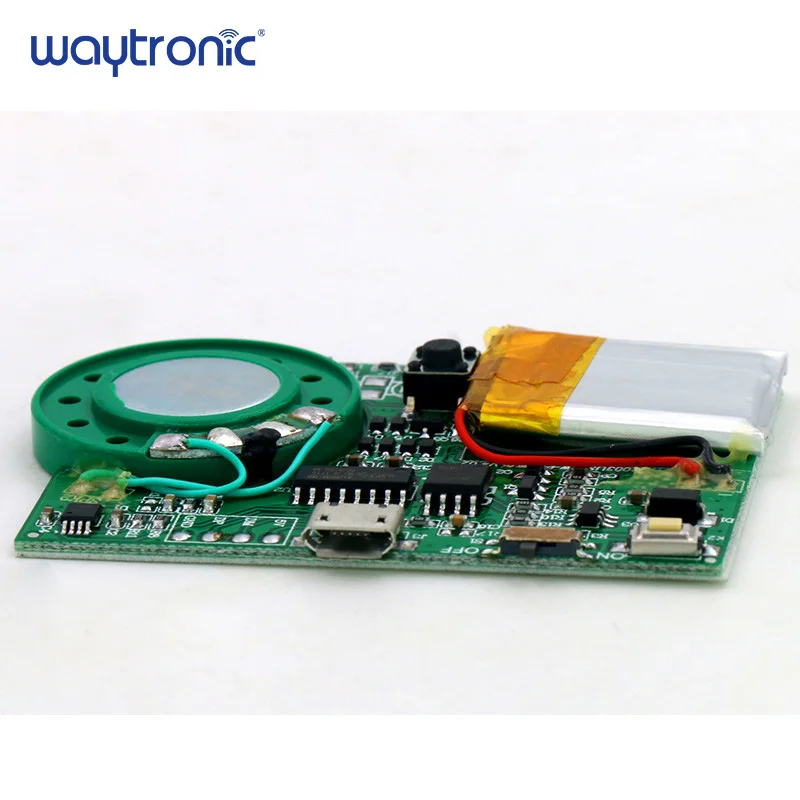USB Free Download Programmable MP3 Music IC Chip for Box Greeting Card