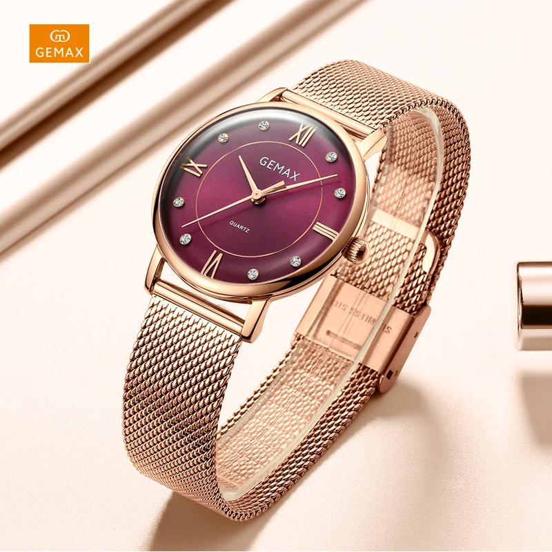 Новый дизайн, наручные часы, японский механизм, кварцевые наручные часы, женские кварцевые часы