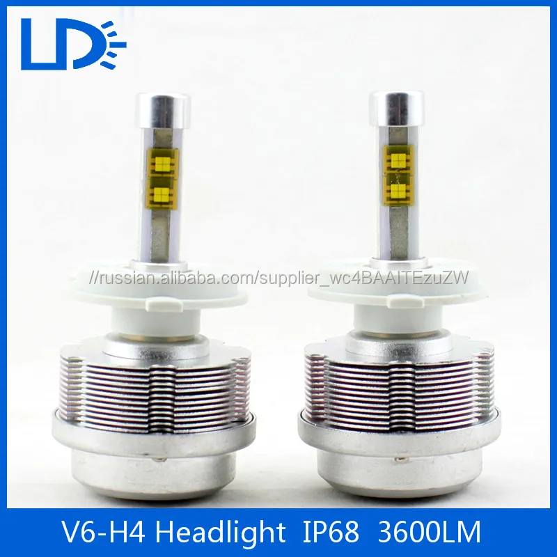 Супер яркий canbus Фары 6000 К авто Лампы 30 Вт H4 Светодиодных Фар