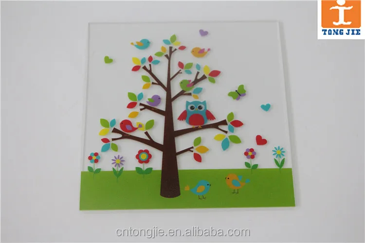 Print on clear acrylic acrylic display