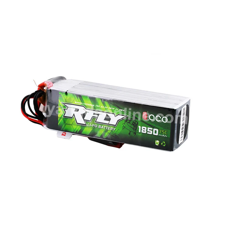 Gens Tattu R-FLY 1850mAh 75C 6S1P 22.2V Helicopter Race Aircraft UAV Lipo Battery