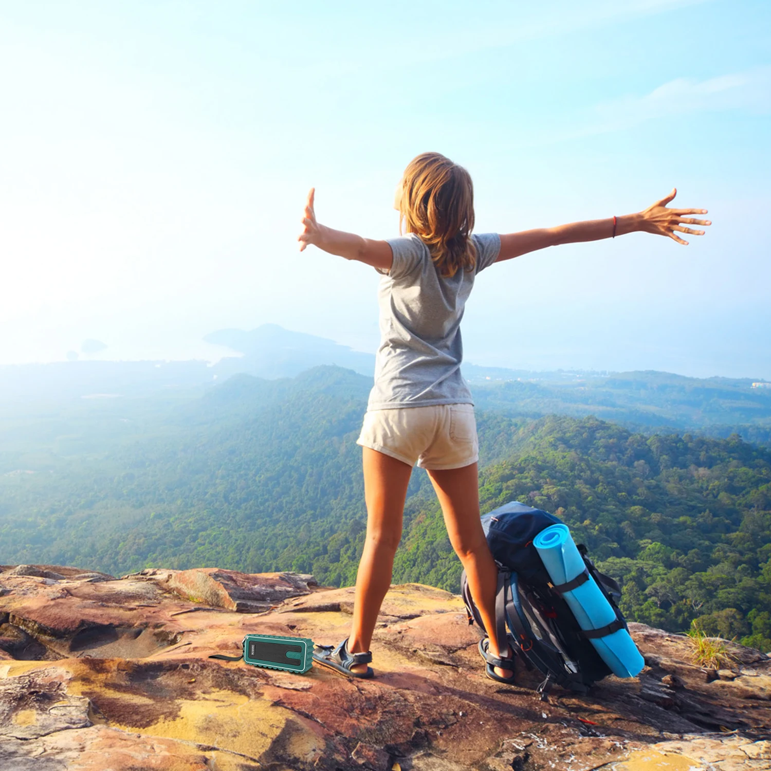 F015 новый дизайн IPX7 водонепроницаемый плавающий портативный наружный динамик bluetooth производитель с противоударным 15 м из