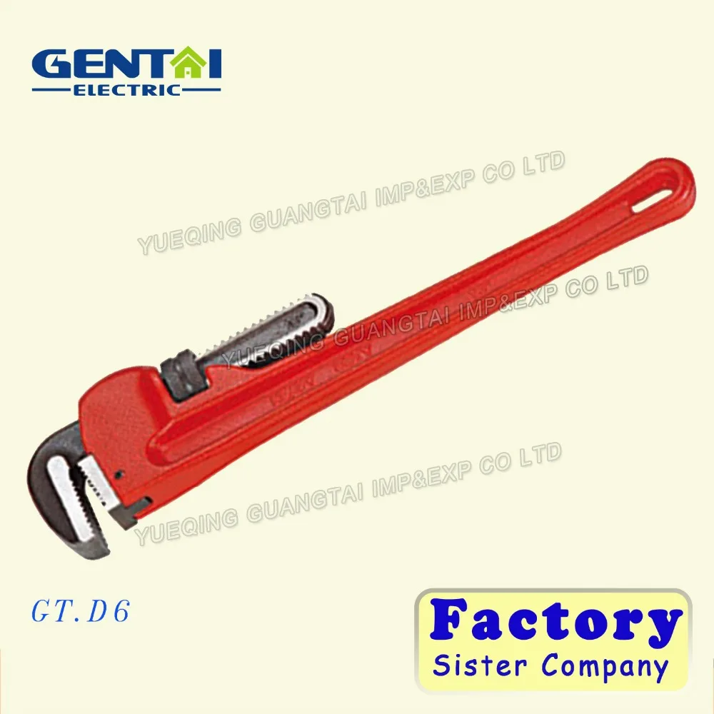 American Ridgid Type Drop-Forged High Quality Heavy Duty Pipe Wrench