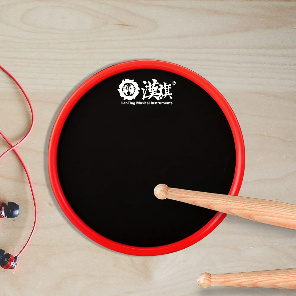 HUN Brand Round Single Side Sticky Silicone 6 inch Drum Practice Pad