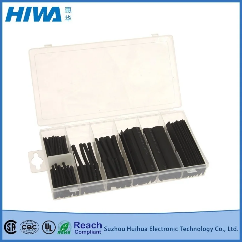 127PCS Heat Shrink Wire Wrap Cable Sleeve Tubing Sets Assorted Size with Case - Shrink Ratio(2:1& 3:1)