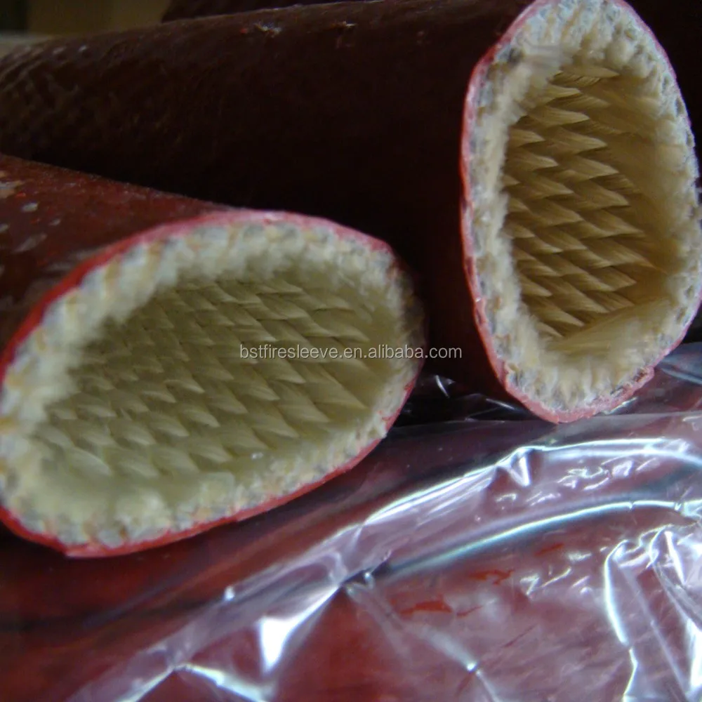 Grinding electrical sparks high temp protection Expandable Braided Fiberglass Sleeve Heat Resistant Fiberglass Sleeve