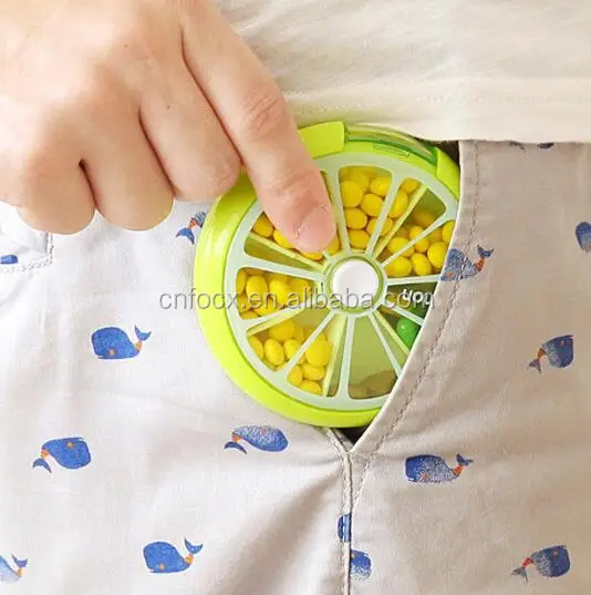 Fruit Shaped Health Care Medicine Pill Box / Weekly Pill Organizer / travel pill container