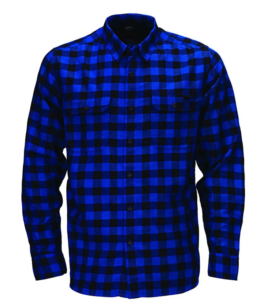 cotton fashion mens uniforms work custom plaid shirt work wear uniform with long sleeve tshirt