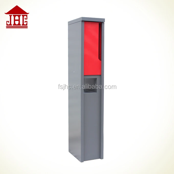 Post office pillar mailbox free standing parcel drop box