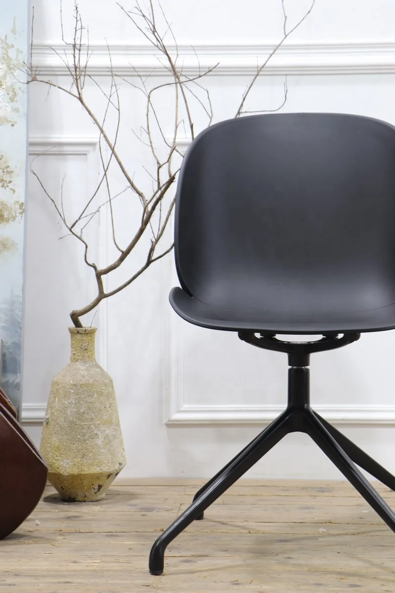 powder coating alloy aluminum four star legs with polyester upholstery seating office chair