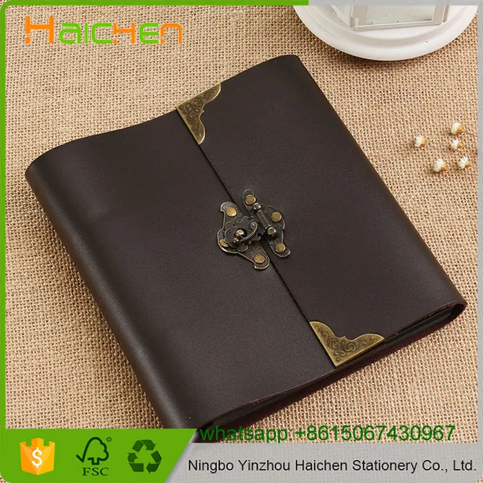 Vintage Albums Photographers Cover Top Stamp Sheet Scrapbook Photoalbum Leather Photo Album