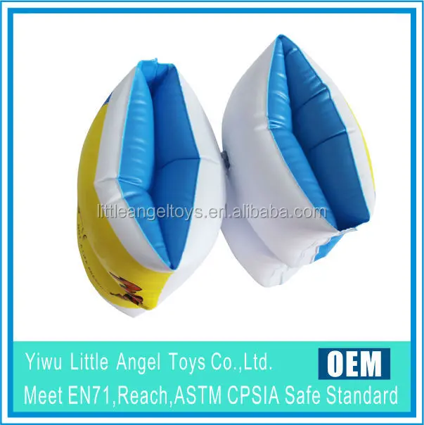 B04 good quality inflatable pvc swimming armband with sea animal pattern or shape oversleeve Floats pool Float swim arm circle