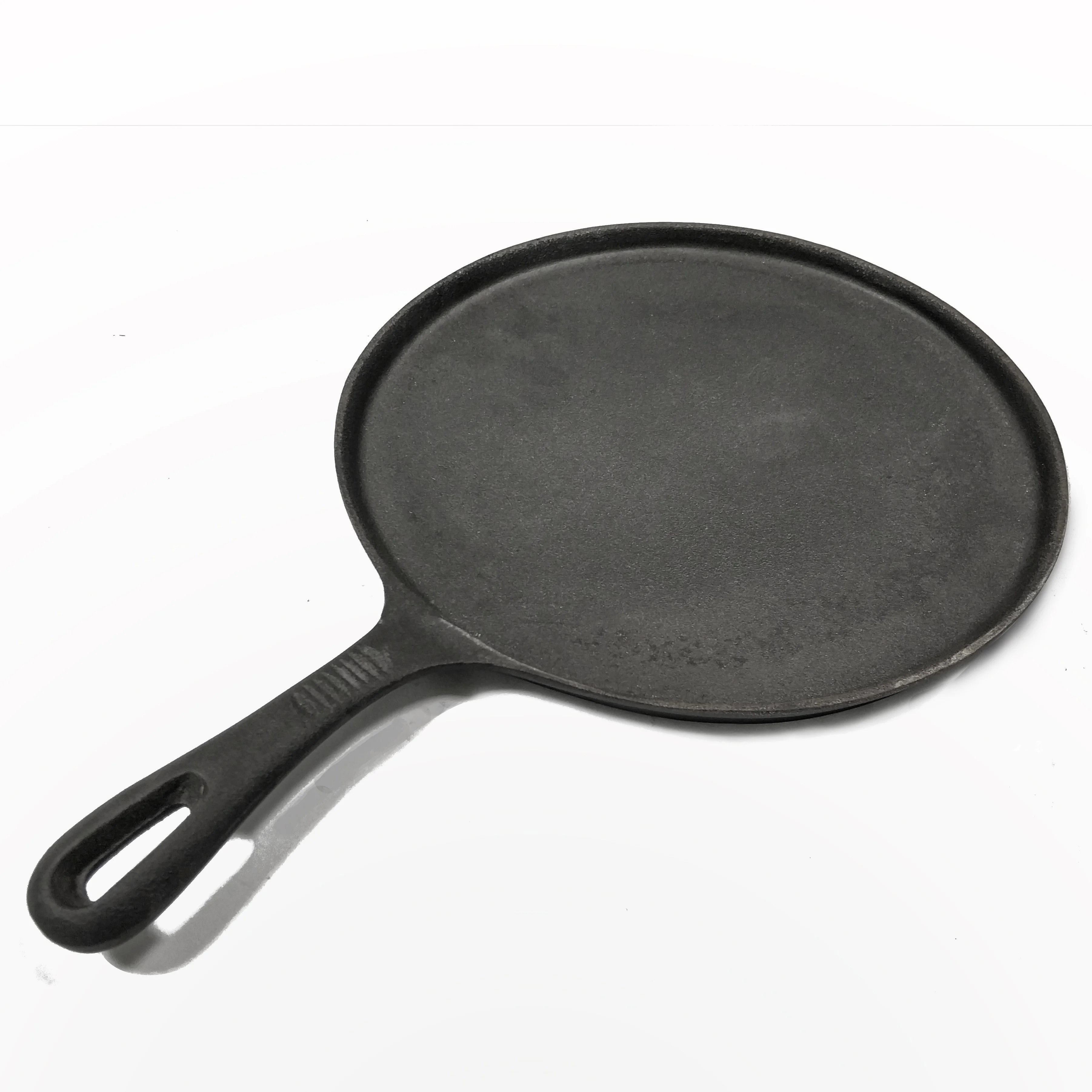 Сверхмощный чугунный гриль, духовка, гриль, барбекю, жаровня, сковорода с удлиненной ручкой, круглая кухонная сковорода для приготовления блинов, пиццы, стейков