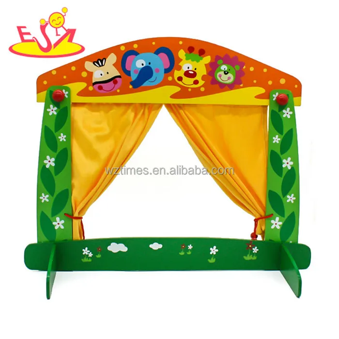 wholesale funny kids wooden puppet theatre toy best wooden puppet theatre toy W10D137