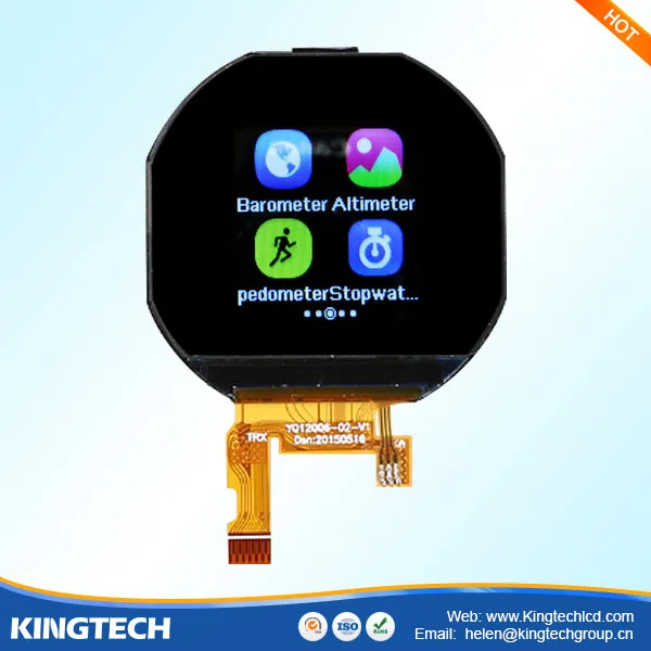 1.22 inch 240*204 26.32*30.96 Transmissive round raspberry pi microscope lcd module screen