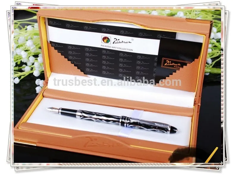 XJ-P 901 Picasso Gentleman(Black)Gold-plating fountain pen , lnk pen with carved Calligraphy Ink