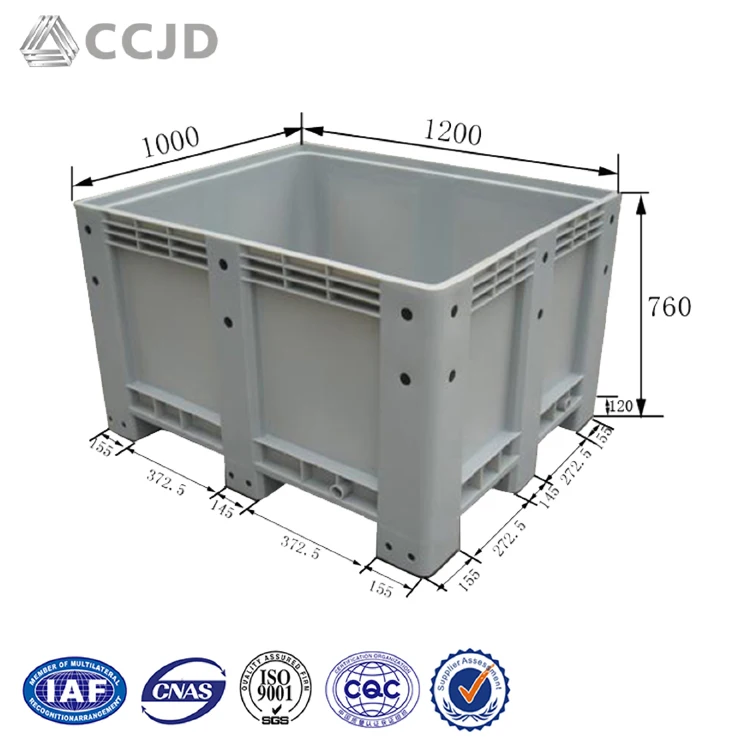 Free Shipping Hdpe Industrial Storage Plastic Tomato Vegetable Fruit Box