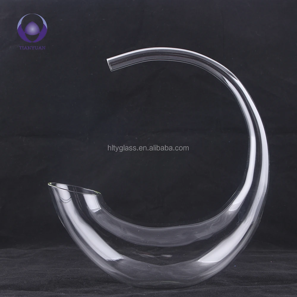 borosilicate glass products clear color glass wine decanter