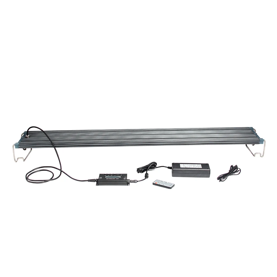 2019 Best Selling 1200mm 200w 4 Channel Dimmable Fish Tank Aquarium Light LED IP65 Waterproof Marine Aquarium Light