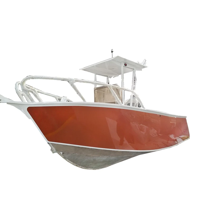 Aluminum center console open fishing boat