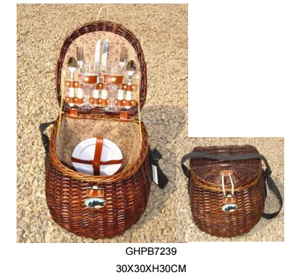 
willow picnic basket wicker picnic basket set for sale 