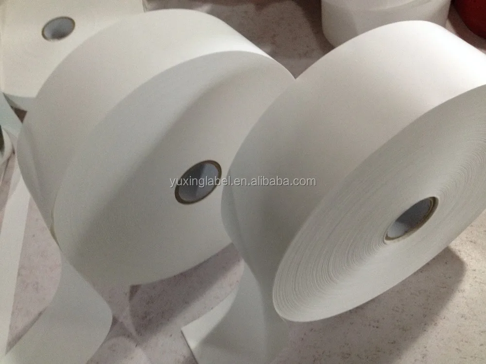 Popular TTR Nylon Taffeta Label Tape White Custom Size Nylon Taffeta Fabric For Clothing Label