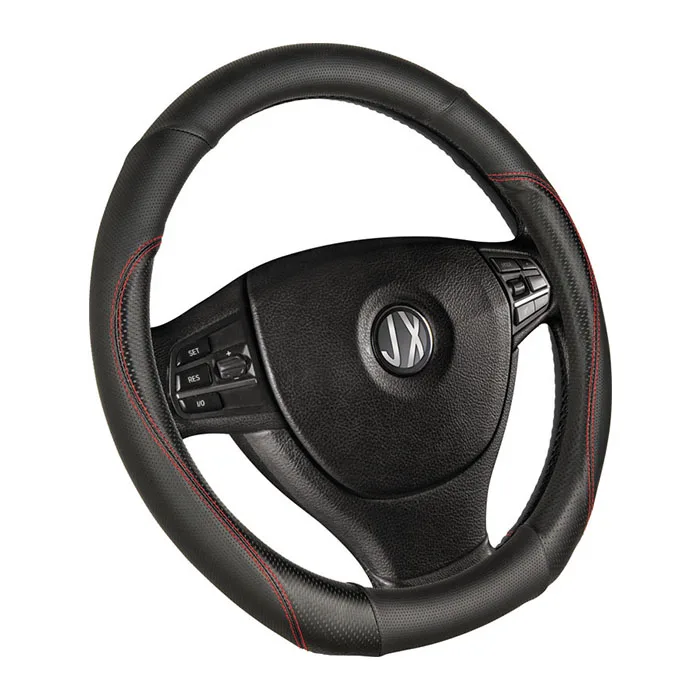 General 38CM breathable non-slip leather car steering wheel cover