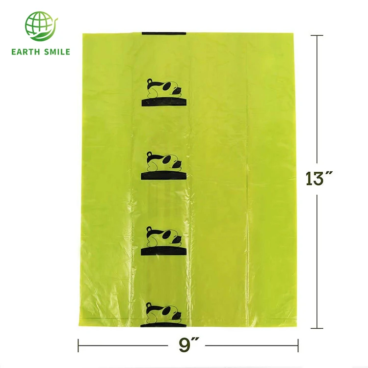 Биоразлагаемые пакеты для уборки собак, биоразлагаемые пакеты для уборки собак, 100% рулоны пакетиков для отходов собак без пластмассы