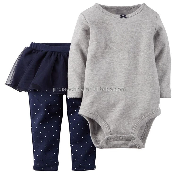 Boutique Clothing Wholesale 2pcs Fashion Baby Clothes Sets Full Cute OEM Service Long Sleeve Floral Children and Newborn Baby