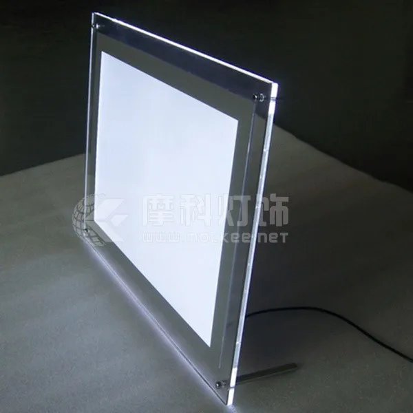 Super slim Advertising LED light box With Acrylic crystal Panel, Crystal LED Panel Advertising Light Box for Window display