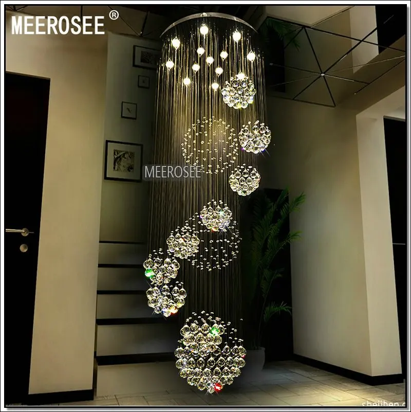 Modern Crystal Chandelier Lighting Fixture Crystal Light Lustre Spiral Crystal Lamp Chandeliers Hanging Light MD2202