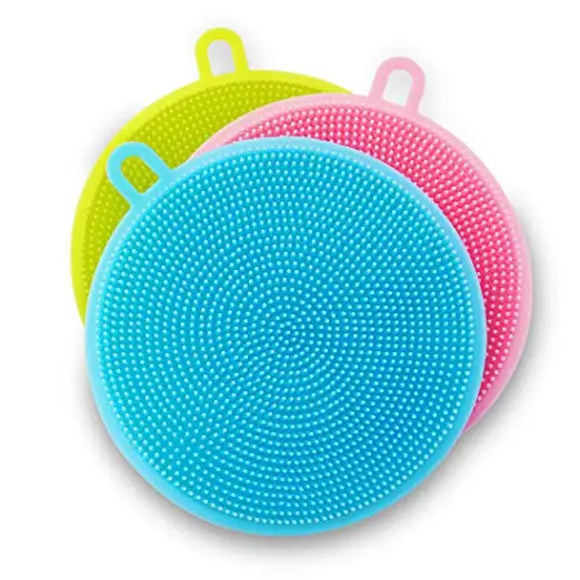 Multipurpose Antibacterial Silicone Dish Scrubber Sponge Silicone Dish Washing Brush