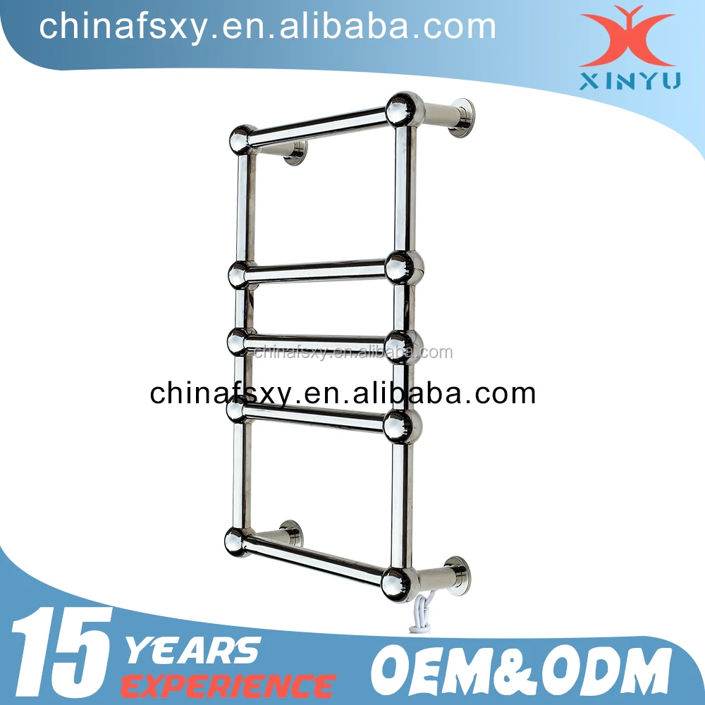 
Wall Mounted ladder style towel rails 304 Stainless Steel Electric Heated Towel Rack towel heater 