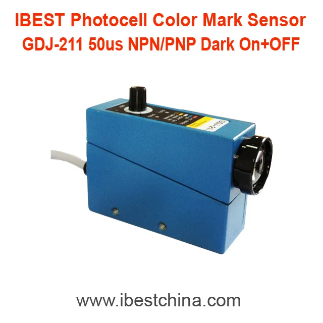 GDJ-511 Color Mark Sensor Switch/Photocell Photoeye Sensor NPN 12V/24V DC (IBEST)