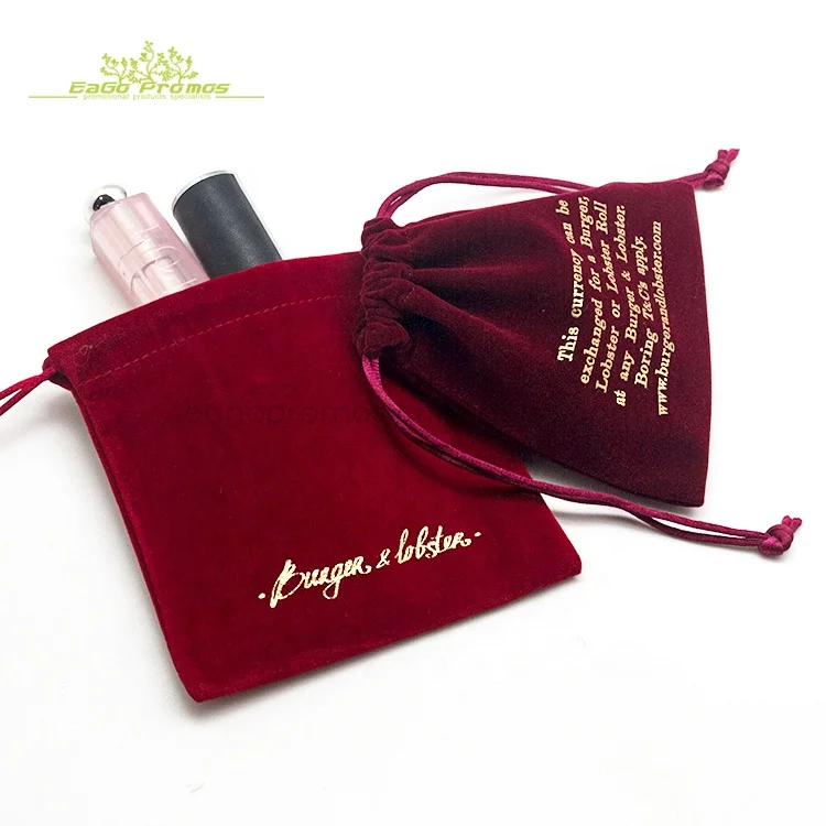 Free sample Fast delivery  any color printing velvet pouches double sided envelope jewelry pouch
