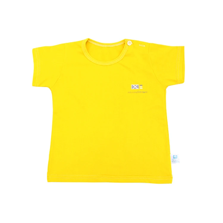 
Wholesale High Quality Baby Girl T Shirt Collarless Cotton Blank Baby T-shirts 