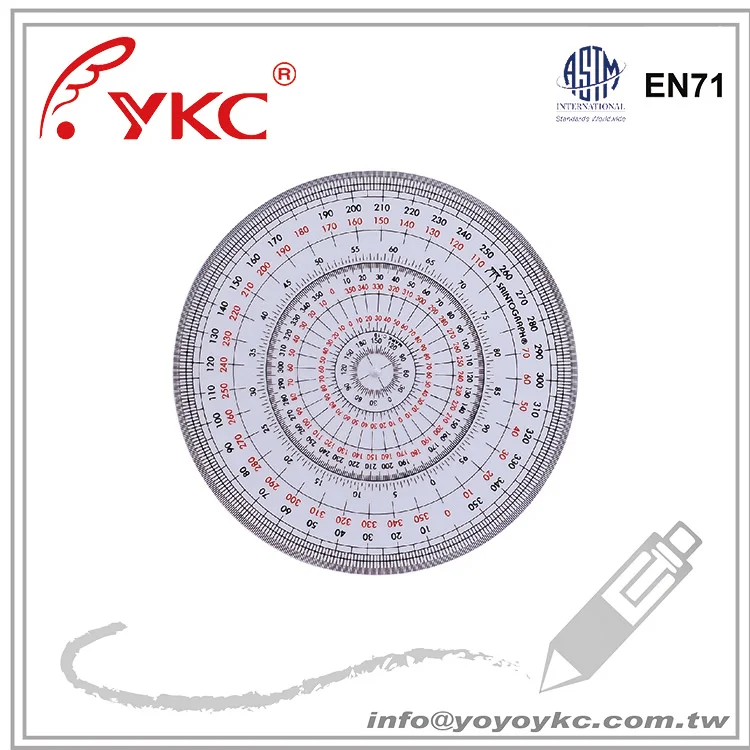 
U360-10 Drafting supplies 360 Degree Protractor Stationery 