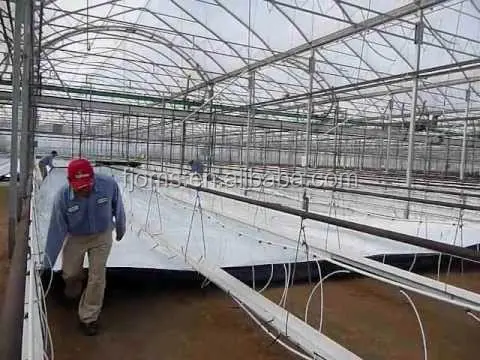 Plastic white and black ground cover poly cover