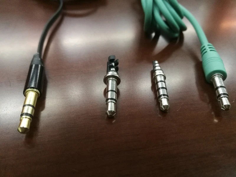 Headphone Accessories 3.5m 4 Pin Headphone Jack 3 Pin For Headphones Jack Plug