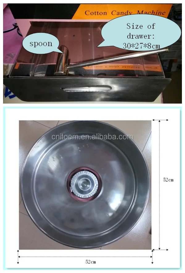 Industrial gas cotton candy machine